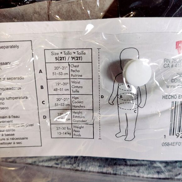 Disguise Licensed Stranger Things Demogorgon Posh Toddler Unisex Costume 2T NEW - Picture 5 of 16